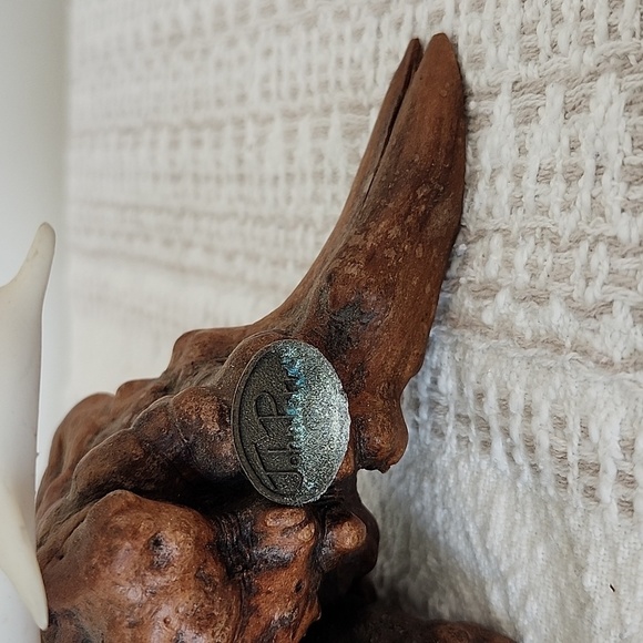 John Perry Double Dolphins Sculpture Figurine on Burl Wood Base - Picture 2 of 8